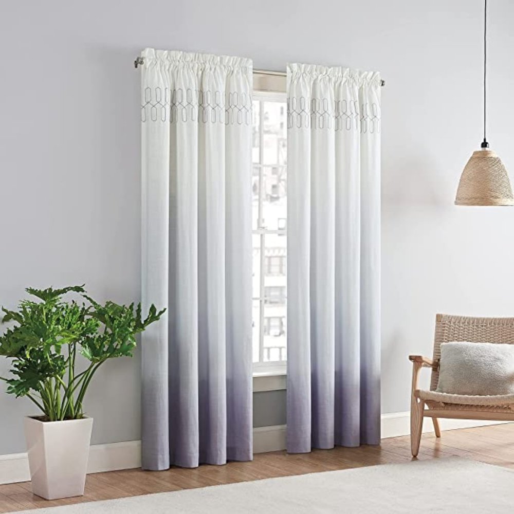 *CLEARANCE*  VUE Arashi Modern Boho Ombre Rod Pocket(Single Panel), Lilac